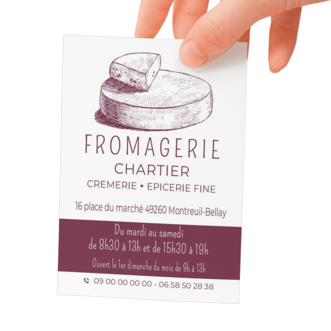 Carte de visite fromagerie